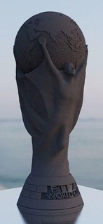 fifa Welt Tasse Trophäe 3d Drucken Fußball Weltmeisterschaft 2022 Katar Sport realistisch vergeben Preis Kunst Skulpturen Statue 3d print model - Mito3D