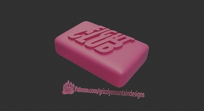 kavga kulüp sabun bar kalıp balmumu mum dövüş Kulübü kokulu hobi kendin yap 3D print model - Mito3D