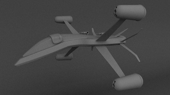 combatiente jet avión aeronave vuelo Arte militar aire volador Ejército aeropuerto Ciencias 3d print model - Mito3D