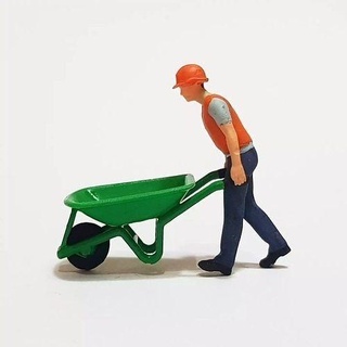 figura Marji construcción carretilla 1 64 escala minifigura miniatura figure64 diorama fundido presión trabajadores pasatiempo bricolaje diy 3d print model - Mito3D