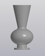 figured vase gardener indoor flower bowl bouquet houseware house decor 3d print model - Mito3D