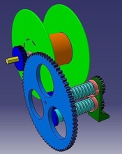 filamento spooler guia ordem suporte posicionador passatempo faça mecânico partes 3d print model - Mito3D