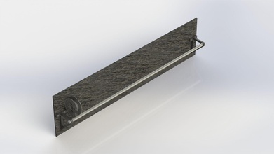 filamento suporte pára lista rolo parede consertar fixacao rolos casa acessórios 3d print model - Mito3D