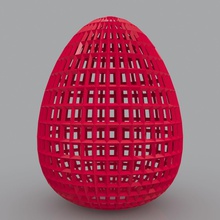 telkari yumurta geometrik 3d yazıcı modeli şekil ev mimarlık sanat top kavram dekorasyon tasarım lamba aydınlatma model nesne parça baskı bilim kurgu heykel küre aksesuarlar 3d print model - Mito3D