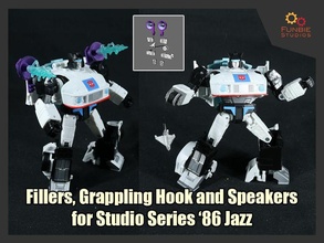 fillers grappling hook speakers transformers ss86 jazz studio series addons games toys 3d print model - Mito3D