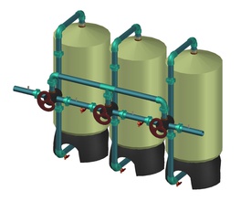 filtro macchina industriale acqua ingegneria scienza 3d print model - Mito3D