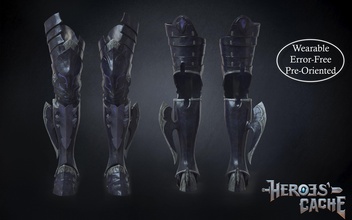 fantasia xiv dragão armaduras pernas sapatos grevar dragão sabotão coxa aço draão cosplay suporte joelhos ffxiv jogos brinquedos acessórios 3d print model - Mito3D