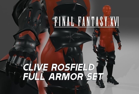 final fantasy xvi - clive rosfield armor set ffxvi ff16 character games game fashion 3d print model - Mito3D