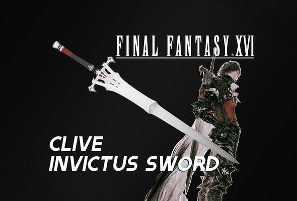 final fantasy xvi - clive rosfield invictus sword 16 ff16 ffxvi blade greatsword games toys game accessories 3d print model - Mito3D