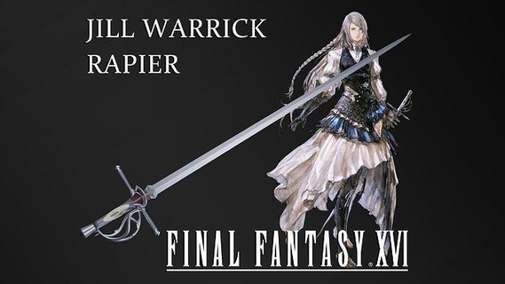 final fantasía xvi jill warrick estoque 16 shiva hembra espada personaje mujer juegos juguetes juego accesorios 3d print model - Mito3D