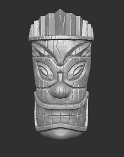 finding nemo tiki god 3 dios buscando print model ancient sculpture traditional totem hawaiian art sculptures mask artifact statue sacrifice raider 3d print model - Mito3D