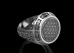 dedo anillo oro plata joyería joya diamante compromiso ropa platino anillos 3d print model - Mito3D