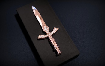 sigara puro bitirmek takı elmas bitir lüks kılıç taş mücevher Balmumu yazdırılabilir stil moda baskı gem duman Gümüş silah bıçak diğer 3d print model - Mito3D