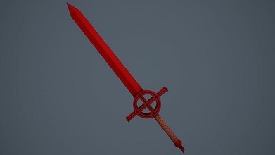 finns demon blood blade adventure time sword hilt blade finn stylized prop bladed weapon toy cosplay games toys games toys 3d print model - Mito3D
