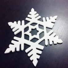 fioco di neve gelo decoração natale arte esculturas 3d print model - Mito3D