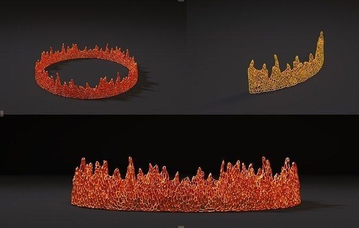 ateş alev Ayarlamak Voronoi şenlik ateşi cadılar bayramı Lamba dekor dekorasyon gece lambası Sanat 3d print model - Mito3D
