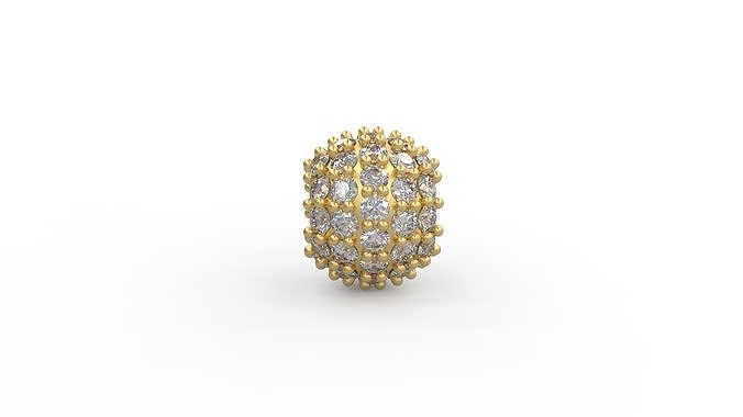 bolide fascino pendente oro gioiello gioielleria argento stampabile diamante donna moda nozze solitario zaffiro rubino collana amore pandora ciondoli 3D print model - Mito3D