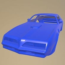 Firebird trans 1977 yazdırılabilir araba vücut yuva 1 10 parçalar ölçülü Tamiya rc miniz tarayıcı Kyosho eksenel traxxas mikro 3d print model - Mito3D