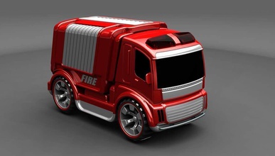 camion dei pompieri giocattoli design modello muffa plastica bicchiere gioco macchina cartoni animati concetto 3d Stampa Giochi 3d print model - Mito3D