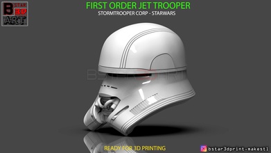 ordre jet soldat casque stormtrooper corp guerres étoiles tempête cosplay masque jouet accessoires passerelle augmenter of skywalker jeux jouets 3d print model - Mito3D