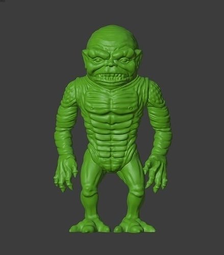 poisson goule sculpture statue figurine monstre horreur terreur collectionner classique Jeux jouets 3D print model - Mito3D