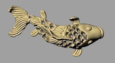 Fisch Halskette Design Kunst Drachen Illustration disjunkt Tiere Schmuck Halsketten 3d print model - Mito3D
