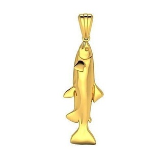 pez colgante pendiente 3d modelo pescadojoyas joyería joya oro colgantes plata imprimible diamante anillo collar diseño anillos 3d print model - Mito3D