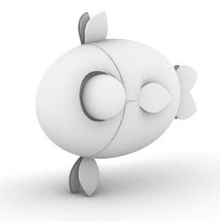 balık sincap 3d modeller 3dmodel hayvan karakter oyunlar oyuncaklar 3d print model - Mito3D