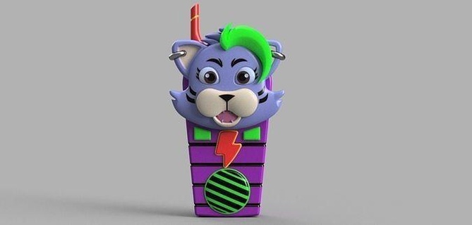 3D file FNAF / Five Nights at Freddy's Glamrock Freddy Figurine 5  🎃・Template to download and 3D print・Cults