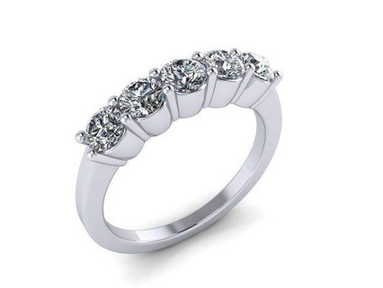 Steine Diamant Ring Schmuck Ringe Gold druckbar Juwel Hochzeit Mode Schönheit Weiß 3d print model - Mito3D