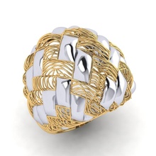 füzyon yüzük 14 vizyon altın takı moda parlak yazdırılabilir güzellik sterlin elmas gümüş çap modeller mücevher yüzükler fantezi 3d print model - Mito3D