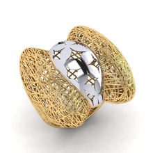 füzyon yüzük 18 vizyon altın takı moda parlak yazdırılabilir güzellik sterlin elmas gümüş çap modeller mücevher yüzükler fantezi 3d print model - Mito3D