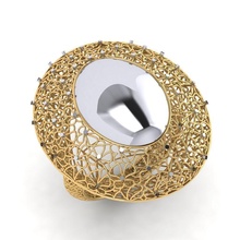 füzyon yüzük 28 vizyon altın takı moda parlak yazdırılabilir güzellik sterlin elmas gümüş çap modeller mücevher yüzükler fantezi 3d print model - Mito3D