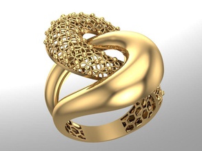 fizyon ring 3 bijoux de l'anneau seryas or les anneaux 3d print model - Mito3D