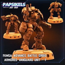 fkmsa advance battle droid armored vanguard unit f games toys 3d print model - Mito3D
