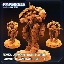 fkmsa advance battle droid armored vanguard unit c games toys 3d print model - Mito3D