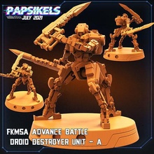 fkmsa battle droid destroyer unit distroyer advance droids games toys 3d print model - Mito3D