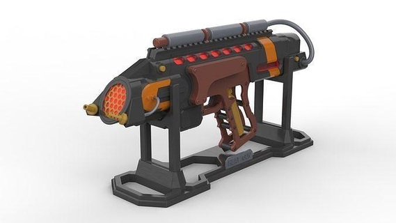 flame blaster - legends tomorrow commercial stl hobby printable toy craft diy gun cannon cosplay video game earth 1 flamethrower heat waves games toys 3d print model - Mito3D