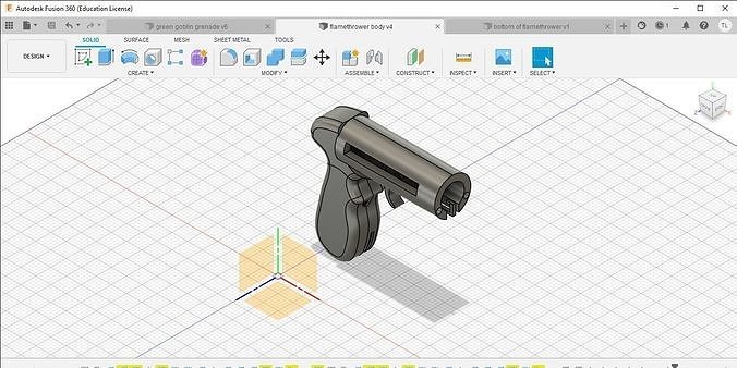 chama atirador stl arquivos fumaça lareira tocha leve legal engenhocas Ciência Engenharia 3D print model - Mito3D