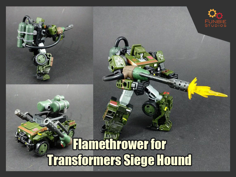 flamethrower transformers siege hound robot military weapon vehicle games toys 3D print model - Mito3D