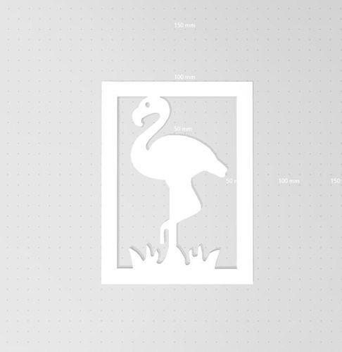 flamant silhouette couper fichier rose graphique décor décoration mur papier femme conception carte femelle bougeoir cartographie bureau fourniture obama topographique monde géopolitique maison 3D print model - Mito3D