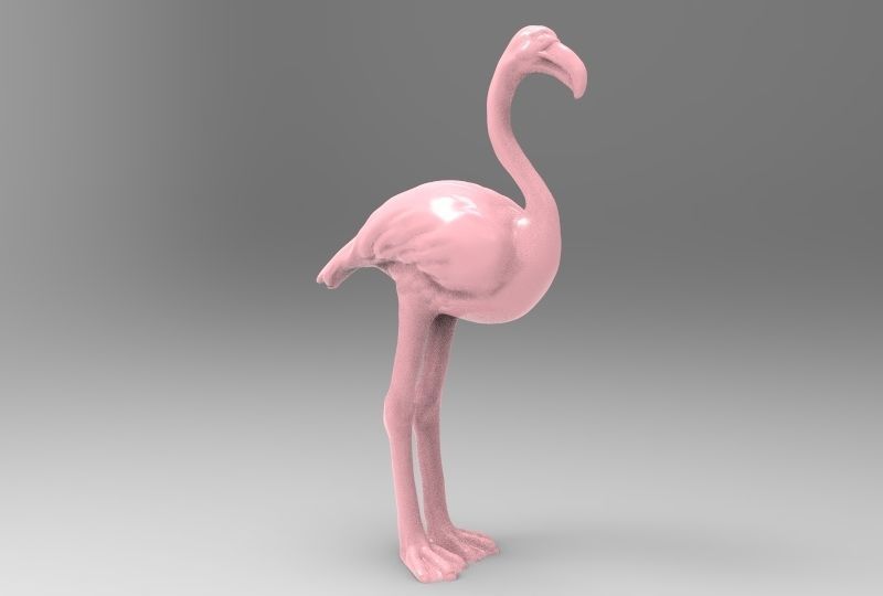 flamingo printable art fly bird beauty girl wild animal nature toy toys real realistic statue woman sculptures 3D print model - Mito3D