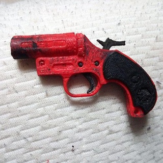 flare gun 1 4 scale brouiller fond d'écran négligeable lisse artistique art sculptures Jeu pistolet détresse 3d print model - Mito3D