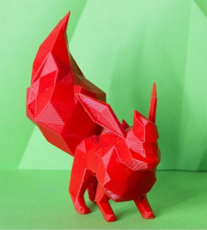 flareon poly pokémon lowpoly polygon diamant facettiert kubismus asche pikachu nintendo game boy firstgen generation zahl sammlung geschenk kinder geburtstag pokeball spiele spielzeuge 3D print model - Mito3D