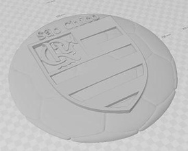 flasaochico soccer ball emblema escudo bola sao chico hobby diy hand tools 3d print model - Mito3D