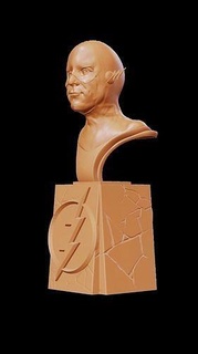 destello clásico dc flash superhéroe escultura cómic Arte esculturas 3d print model - Mito3D