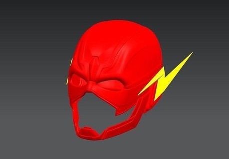 flash cosplay helmet 3d model ready print mask season 5 ss5 protection robot marvel dc comic justice 2 league games toys costume 6 super hero game accessories art sculptures 3d print model - Mito3D