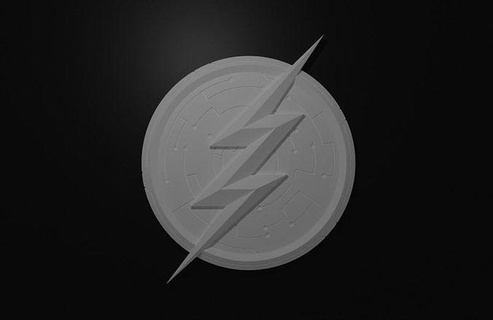flash emblem season 8 theflash superhero dc cw hobby diy 3d print model - Mito3D
