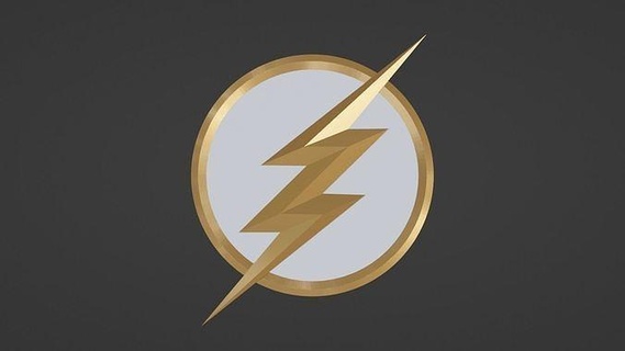 flash emblem lightning cosplay decoration speedster barry allen comics dc superhero hero replica 3d print hobby diy 3d print model - Mito3D