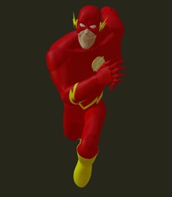 flash justice league unlimited cosmic treadmill theflash 3dprinting justiceleague 3dsculpture games toys 3d print model - Mito3D